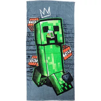 Minecraft Metro Art Creeper fürdőlepedő, strandtörölköző
