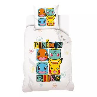 Pokémon Rocks ágyneműhuzat (140×200cm, 70×90cm)