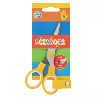 Sárga Moxy jobbkezes olló 13cm