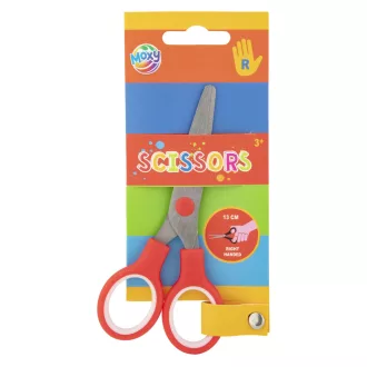 Piros Moxy jobbkezes olló 13cm