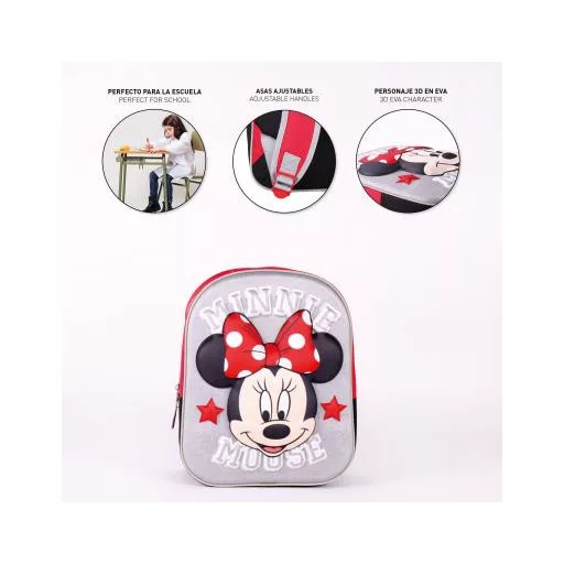 Disney Minnie 3D hátizsák, táska 31 cm