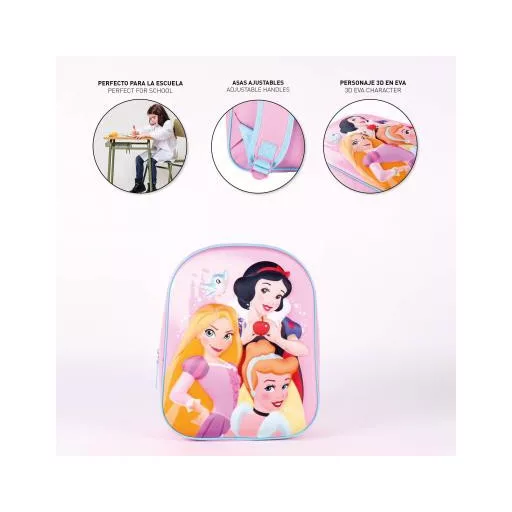 Disney Hercegnők 3D hátizsák, táska 31 cm