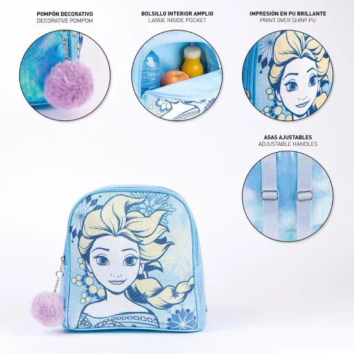 Disney Jégvarázs Sparkly hologrammos hátizsák, táska 21cm
