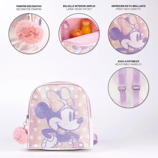 Disney Minnie hologrammos hátizsák, táska 21cm