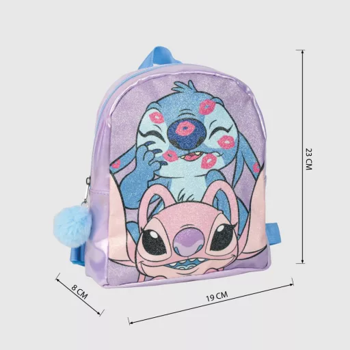 Disney Lilo és Stitch, A csillagkutya hologrammos hátizsák, táska 23cm