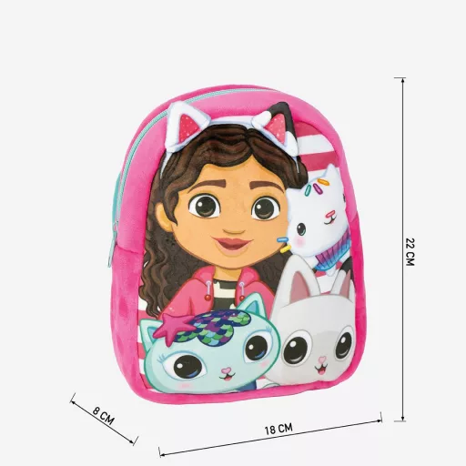 Gabi babaháza plüss hátizsák, táska 22cm
