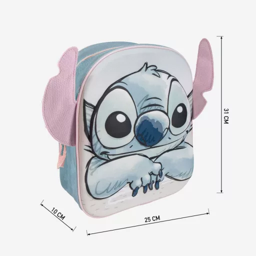 Disney Lilo és Stitch, A csillagkutya 3D hátizsák, táska 31cm