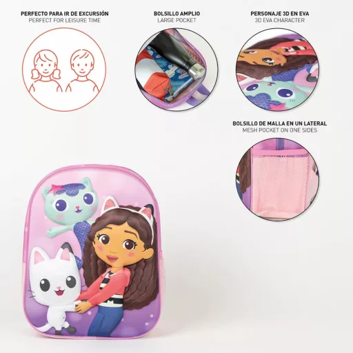 Gabi babaháza Fun 3D hátizsák, táska 31cm
