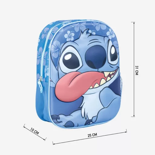 Disney Lilo és Stitch, A csillagkutya 3D hátizsák, táska 31cm