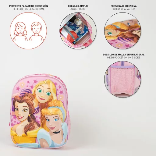 Disney Hercegnők 3D hátizsák, táska 31cm