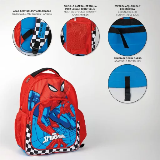 Pókember Checked iskolatáska, táska 42cm