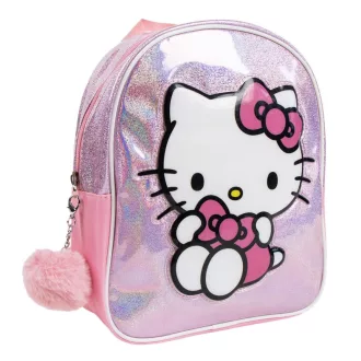 Hello Kitty hologrammos hátizsák, táska 23cm