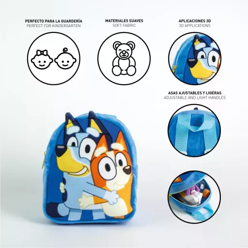 Bluey Hug plüss hátizsák, táska 22cm
