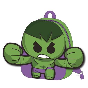 Bosszúállók Hulk plüss hátizsák, táska 22cm