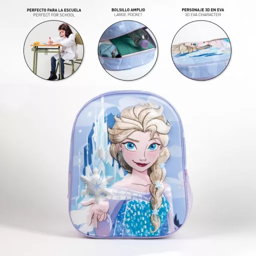 Disney Jégvarázs Snow 3D hátizsák, táska 31cm