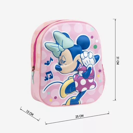 Disney Minnie Music 3D hátizsák, táska 31cm
