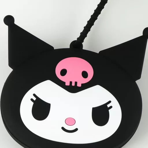 Hello Kitty Black Kuromi táska, oldaltáska pénztárcával 27cm