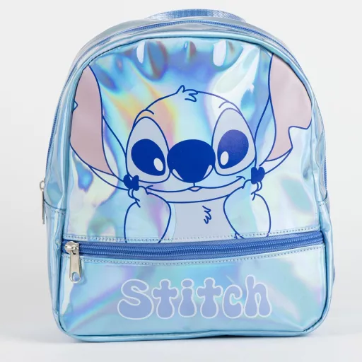 Disney Lilo és Stitch, A csillagkutya Iridiscente hologrammos hátizsák, táska 23cm