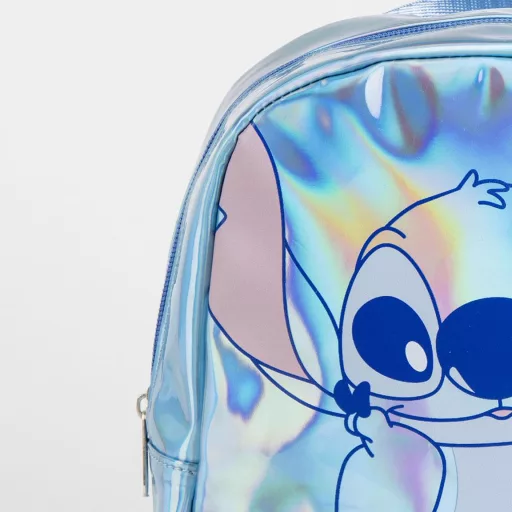 Disney Lilo és Stitch, A csillagkutya Iridiscente hologrammos hátizsák, táska 23cm