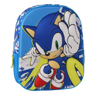 Sonic, a sündisznó Power Run 3D hátizsák, táska 30 cm