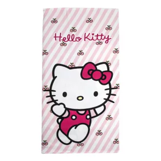 Hello Kitty Cherry fürdőlepedő, strandtörölköző 70x140 cm (Fast Dry)