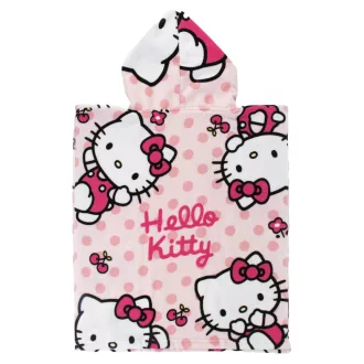 Hello Kitty strand törölköző poncsó 50x115 cm