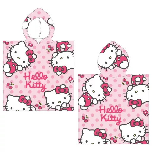 Hello Kitty strand törölköző poncsó 50x115 cm