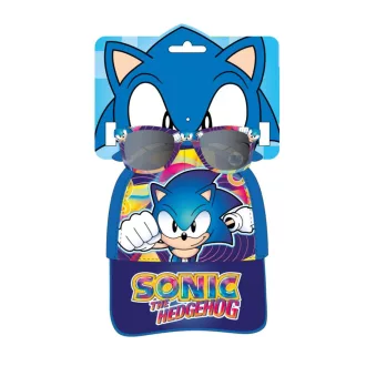 Sonic, a sündisznó napszemüveg és baseball sapka szett