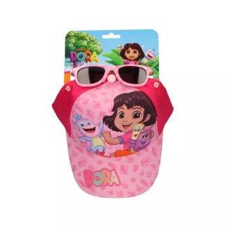   Dóra, a felfedező Pink napszemüveg és baseball sapka szett