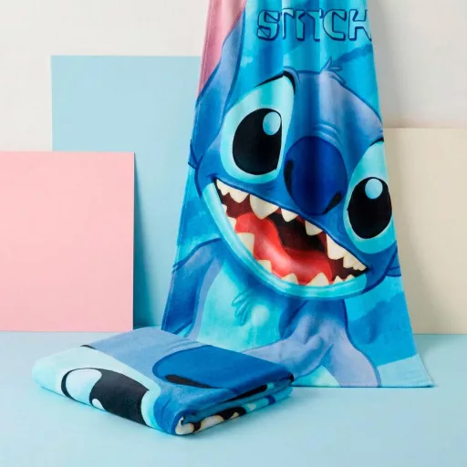 Disney Lilo és Stitch, A csillagkutya Big Smile fürdőlepedő, strandtörölköző 70x140cm (Fast Dry)