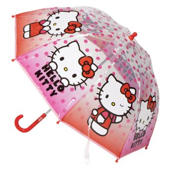 Hello Kitty Dots gyerek átlátszó esernyő 71 cm