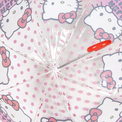Hello Kitty Dots gyerek átlátszó esernyő 71 cm