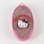 Hello Kitty Pink csillámos hajkefe 13cm