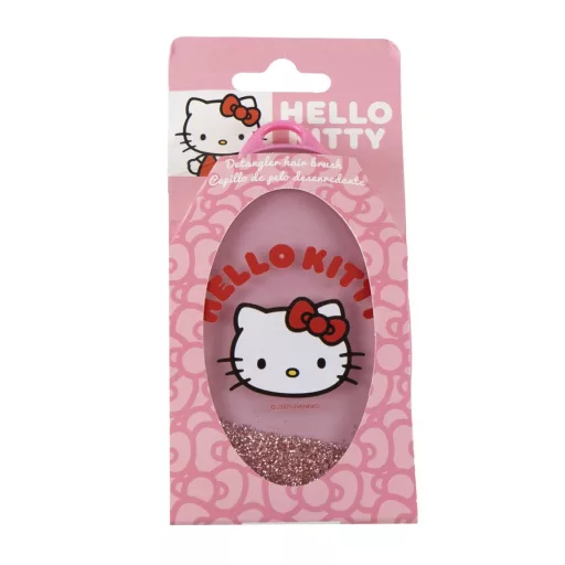 Hello Kitty Pink csillámos hajkefe 13cm