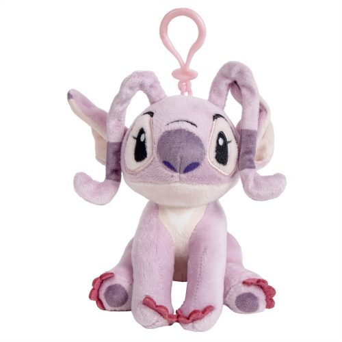 Disney Lilo és Stitch, A csillagkutya Angel 3D plüss figura akasztóval 14cm