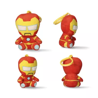 Bosszúállók Iron Man 3D plüss figura akasztóval, táskadísz 13cm