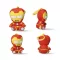Bosszúállók Iron Man 3D plüss figura akasztóval, táskadísz 13cm