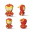 Bosszúállók Iron Man 3D plüss figura akasztóval, táskadísz 13cm