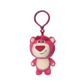 Disney Játékháború Lotso Pink 3D plüss figura akasztóval, táskadísz 13cm