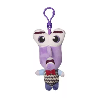 Disney Agymanók Fear 3D plüss figura akasztóval, táskadísz 12cm