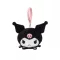 Hello Kitty Kuromi Head 3D plüss figura akasztóval, táskadísz 11cm