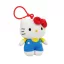 Hello Kitty Blue Dress 3D plüss figura akasztóval, táskadísz 13cm