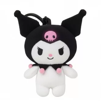 Hello Kitty Kuromi 3D plüss figura akasztóval, táskadísz 13cm