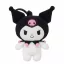 Hello Kitty Kuromi 3D plüss figura akasztóval, táskadísz 13cm