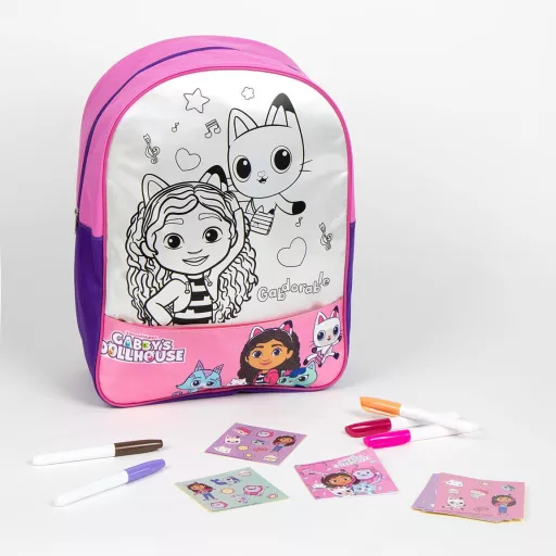 Gabi babaháza Gabdorable színezhető hátizsák, táska 38cm