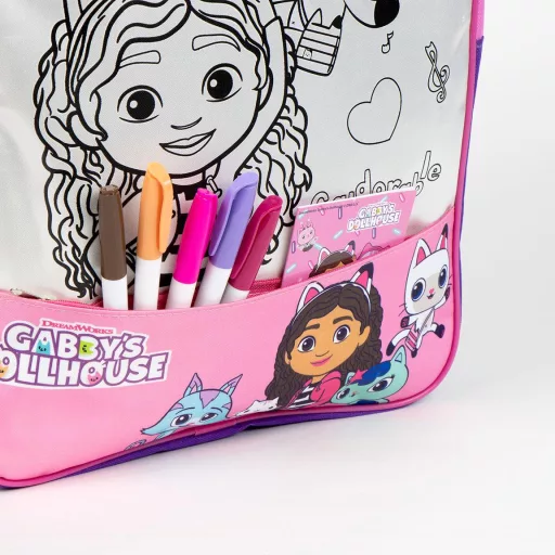 Gabi babaháza Gabdorable színezhető hátizsák, táska 38cm