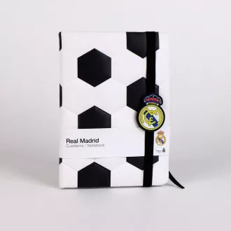 Real Madrid Ball párnázott notesz, vonalas jegyzetfüzet