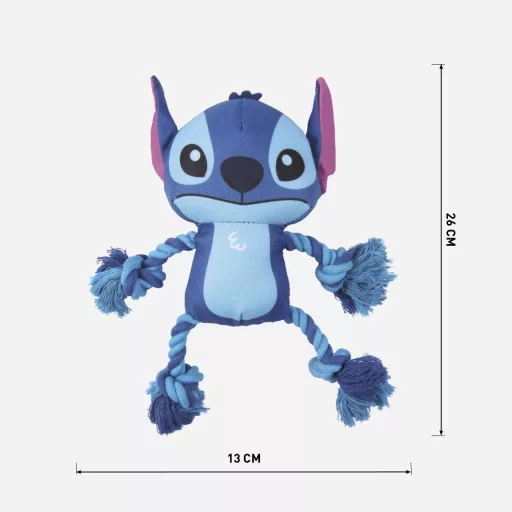 Disney Lilo és Stitch, A csillagkutya Alien sípoló kötél kutyajáték 26cm