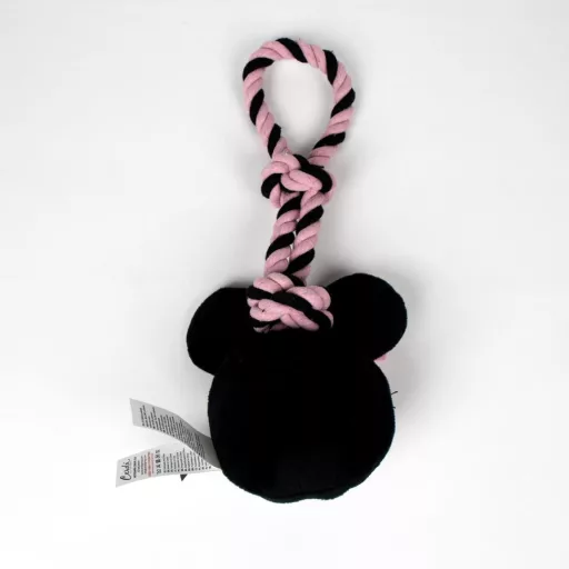 Disney Minnie Pink sípoló kötél kutyajáték 30cm