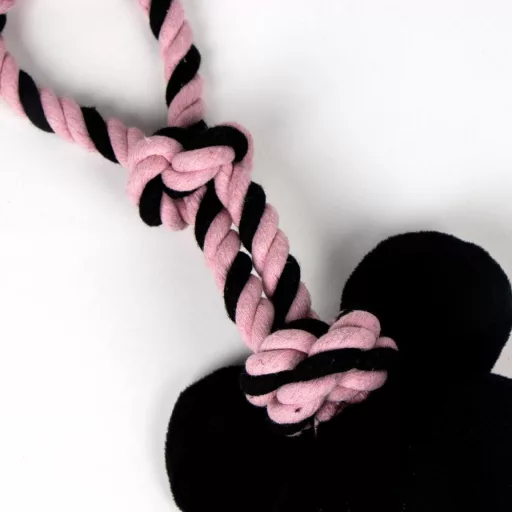 Disney Minnie Pink sípoló kötél kutyajáték 30cm